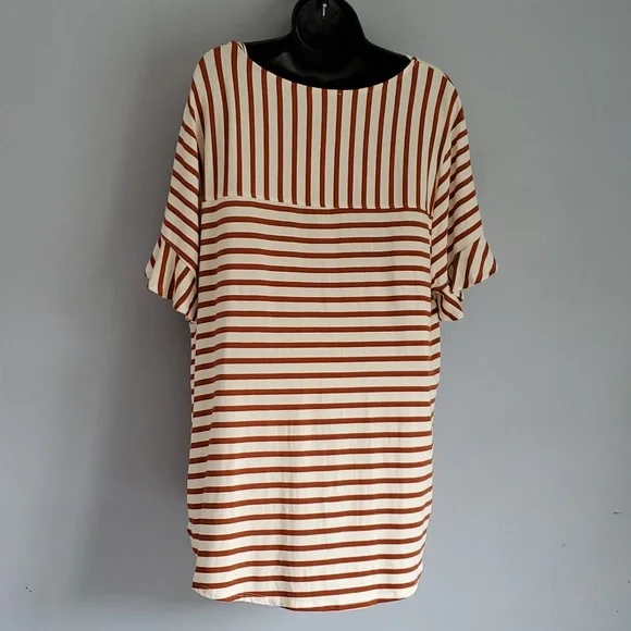 Set of 2 Green Envelope Rayon Striped Tops - Picture 6 of 14